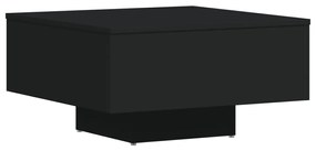 Tavolino da salotto nero 60x60x31,5 cm in legno multistrato