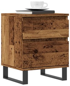 Comodini 2pz Legno Antico 40x35x50 Cm İn Legno Multistrato /