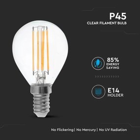 Lampadina LED FILAMENT P45 E14/6W/230V 2700K