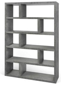 Libreria grigia in cemento 120x173 cm Dublin - TemaHome