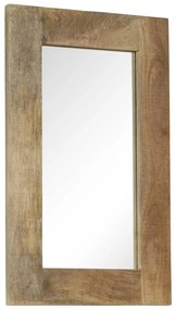 Specchio in Legno Massello di Mango 50x80 cm