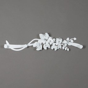Appendiabiti da parete di design Orchidea - Bianco