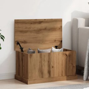 Scatola Portaoggetti Artigianale 70x40x38 Cm Legno Multistrato /