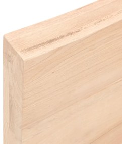 Ripiano a parete 160x50x6 cm legno massello rovere non trattato