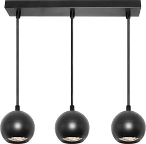 Osram - Lampada a sospensione con cavo SPOT SPHERAL 3xGU10/6W/230V nera