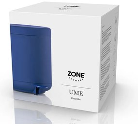 Bidone a pedale in plastica blu 4 l Ume - Zone