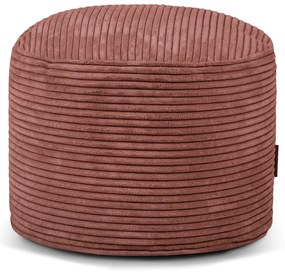 Puof a sacco color mattone con rivestimento in velluto a coste Mini – SLOWDOWN