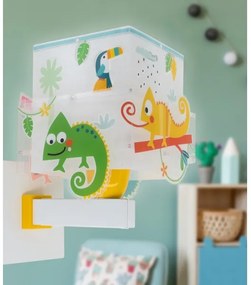 Dalber 63319 - Applique per bambini HAPPY JUNGLE 1xE27/15W/230V