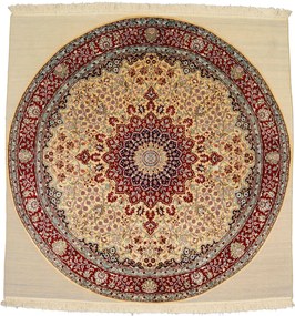 Cashmere Silk Tappeto orientale 180x190 Beige (Indian) Annodato A Mano