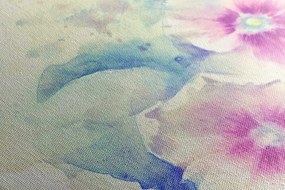 Stampa su tela – Fiori in acquerello rosa