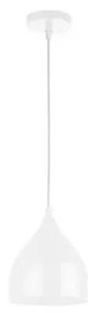 Lampadario a sospensione con filo COMO 1xE27/60W/230V diametro 17 cm bianco
