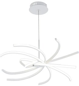 Lampadario LED design Anuk bianco Ø70cm, luce con 3 temperature di colore 4000 lumen