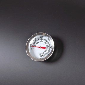 Barbecue a Carbone Carbonella 108x70x100 cm con Coperchio Ruote e Ripiani in Legno Nero...