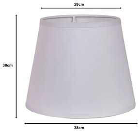 Duolla - Paralume per lampada CLASSIC L E27 Ø 38 cm bianco