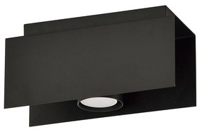 Plafoniera Moderna 1 Luce Cassiopea In Acciaio Nero