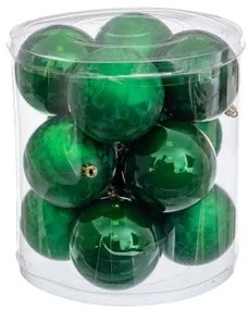Palle di Natale Verde Plastica 8 x 8 x 8 cm (12 Unità)