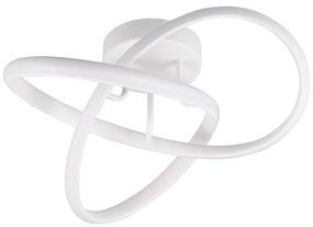 Plafoniera LED bianca Meo - Trio