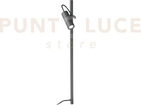 Hub lampada da terra ip54 per esterno color antracite led 3000k 4,5...