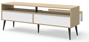 Tavolo TV in rovere di colore naturale 150x54 cm Lake - TemaHome