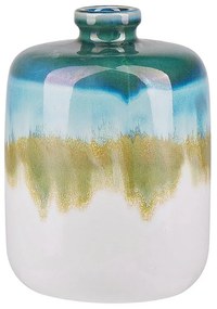 Vaso decorativo gres porcellanato multicolore 22 cm COLOSSE Beliani