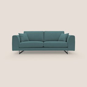 Armony Divano moderno con slitte in acciaio e tessuto impermeabile T02