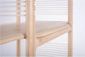 Libreria in legno massiccio di rovere, altezza 216 cm Muse - Gazzda