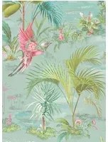 Florale Tapete Palm Scenes von Eijffinger - Blau