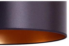 Duolla - Lampadario a sospensione con filo CANNES 1xE27/15W/230V diametro 50 cm nero/rame