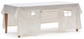 Kave Home - Tovaglia casetta dei giochi Temis 100% cotone bianco 230 x 210 cm