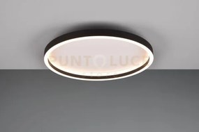 Rotonda plafoniera led 20w 2600lm, 3000k rotonda bordo metallo nero...