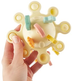 Bieco - Giocattolo di motricità in silicone con attività - banana