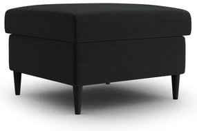 Poggiapiedi nero con rivestimento in velluto Kyoto – Cosmopolitan Design