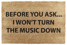 Zerbino in cocco 40x60 cm Loud Music - Artsy Doormats