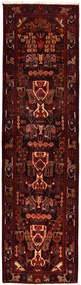 Hamedan Tappeto 410x110 Nero (Iran) Annodato A Mano