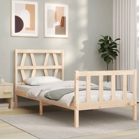 Giroletto con testiera 100x200 cm in legno massello