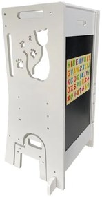 2Kids Toys - Torre didattica Gatto con scivolo e lavagna
