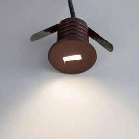 Faretto LED Corten 1W IP67 Professional - per Gradini Colore Bianco Naturale 4.000K