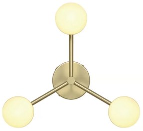 Nordlux - Lampadario a plafone CONTINA 3xG9/5W/230V ottone