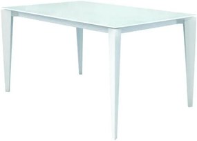 Tavolo da pranzo allungabile moderno bianco 160 x 90