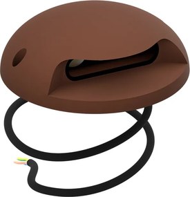 Faretto a pavimento da esterno 3W IP67 Monodirezionale - Corten Colore Bianco Caldo 3.000K