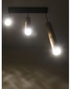Lampadario su filo TUBO 3xGU10/25W/230V legno