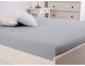 Lenzuolo elastico grigio 180x200 cm - B.E.S.