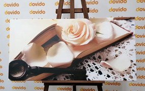 Quadro su tela – Natura morta vintage con chiave