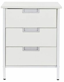 Cassettiera DKD Home Decor Metallo MDF Bianco (40 x 40 x 50 cm)
