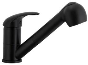 KFA Armatura 6613-110-81 - Rubinetto lavello con doccetta estraibile INDIRA ottone/nero