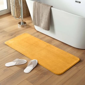Tappetino da bagno giallo 50x120 cm Vitamine - douceur d'intérieur