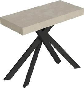 Consolle allungabile Libo Small - Cashmere gambe antracite 90x40/196 cm