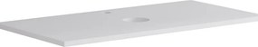 Top per lavabo Kyoto L 90 x H 1.8 x P 46 cm laccato opaco bianco truciolare