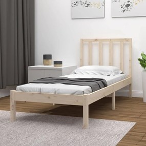 Giroletto İn Legno Massello Di Pino 90x190 Cm Single /