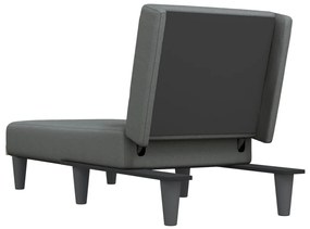 Chaise longue in tessuto grigio scuro